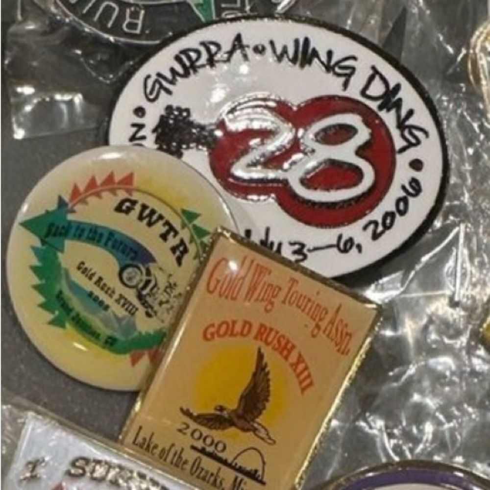 Honda Goldwing  Motorcycle Rally Wing Ding Collectible Pin lot 40 plus pins
